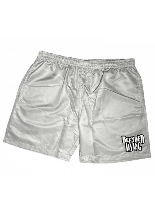 Nylon Patchwork Shorts (Gray)