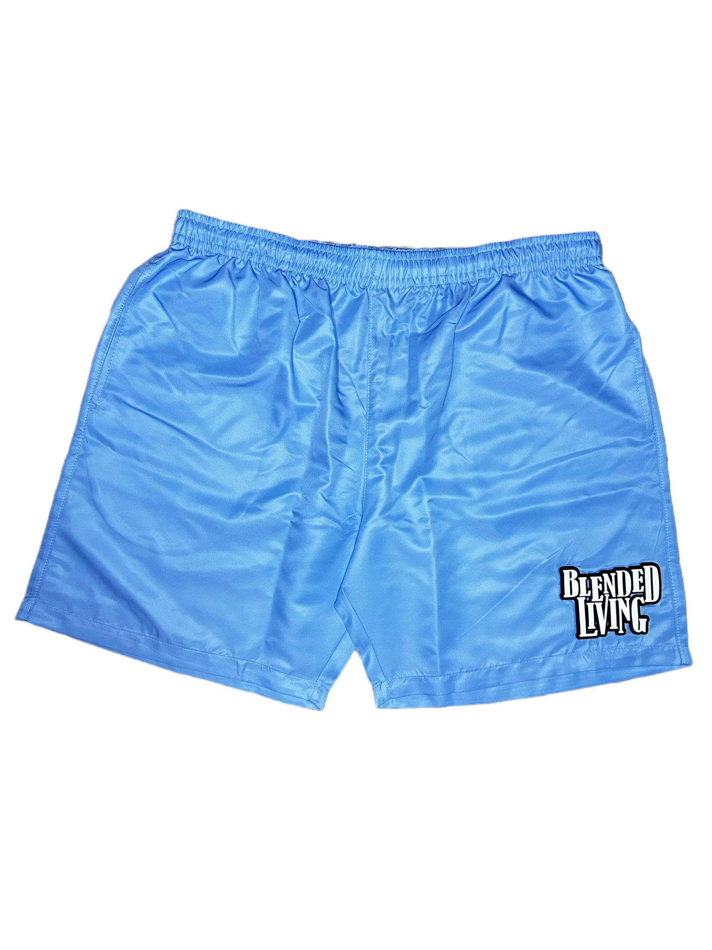 Nylon Patchwork Shorts (Baby Blue)